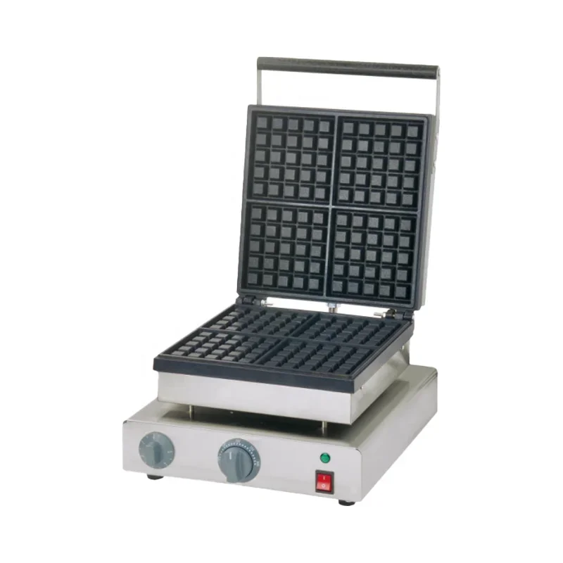 Waffle Iron Belgian - Chef Prosentials 4 plaques gaufrier Commercial