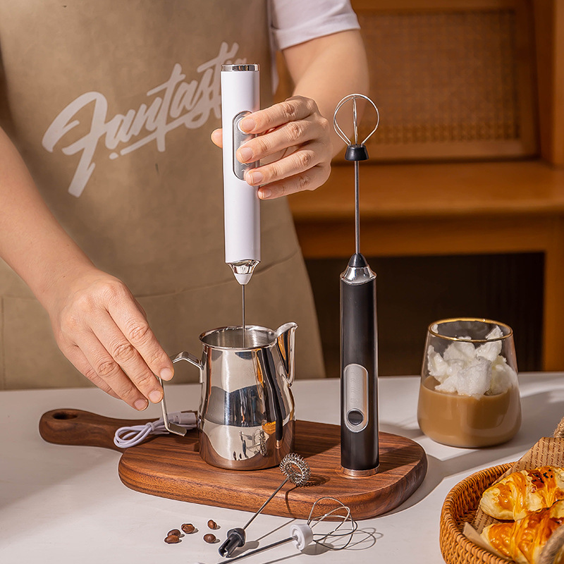 Hand Mixer Electric - Presse-lait électrique mélangeur sans fil café