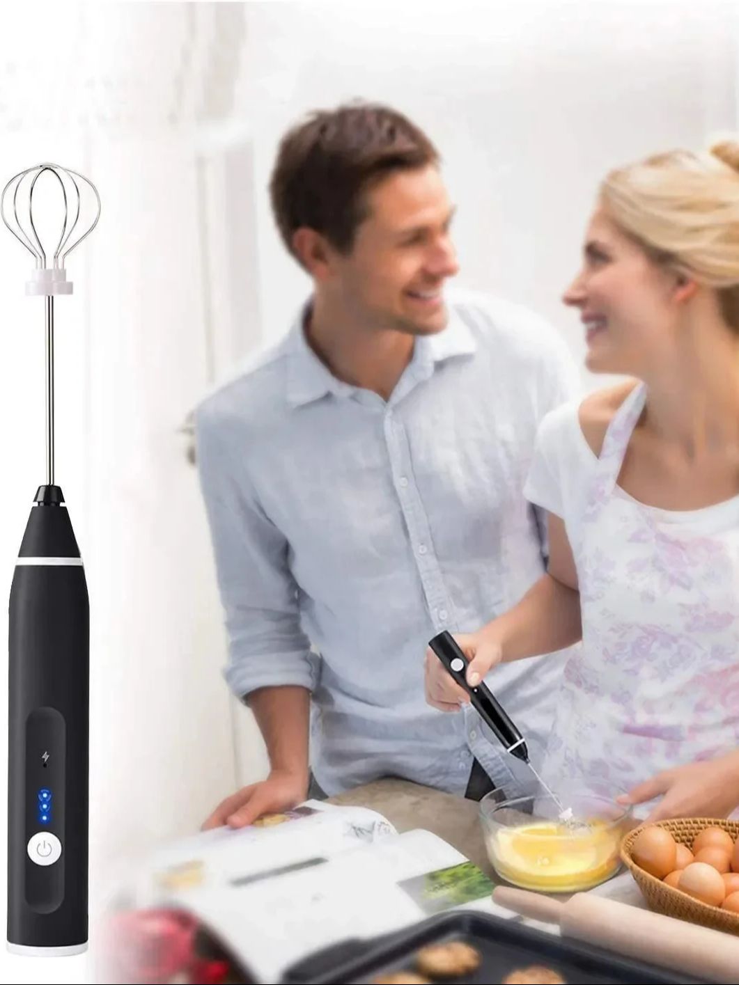 Hand Mixer Electric - Mélangeur à lait électrique sans fil