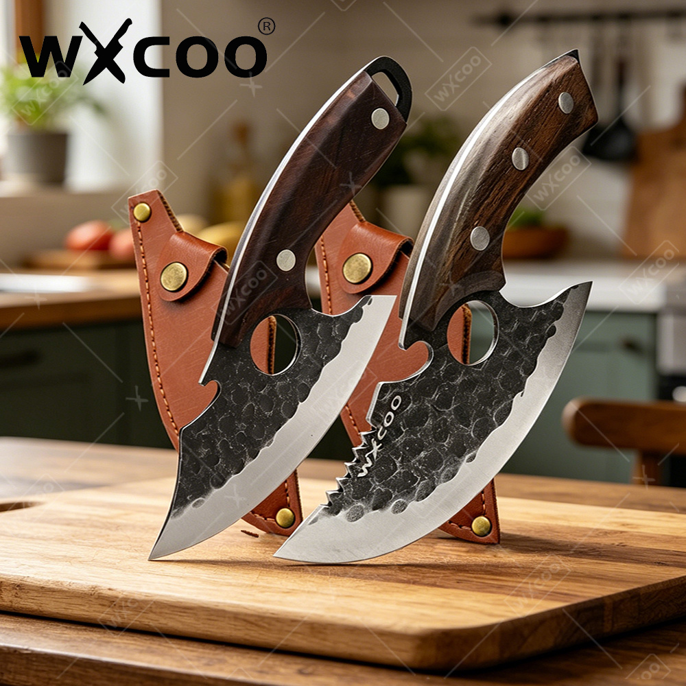 Kitchen Appliances Cooking - Couteau de boucher professionnel WXCOO, fourreau