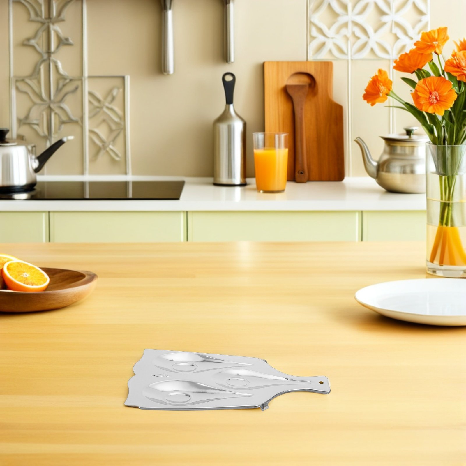 Repose-cuillère à trois compar - Kitchen Appliances Holder avis et prix