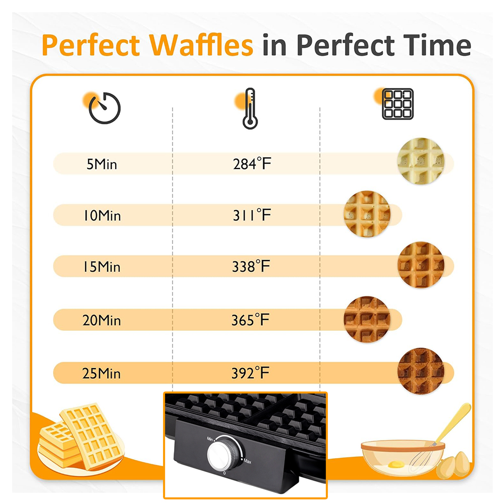Gaufrier belge à 4 tranches, 1 - Waffle Iron Belgian avis et prix