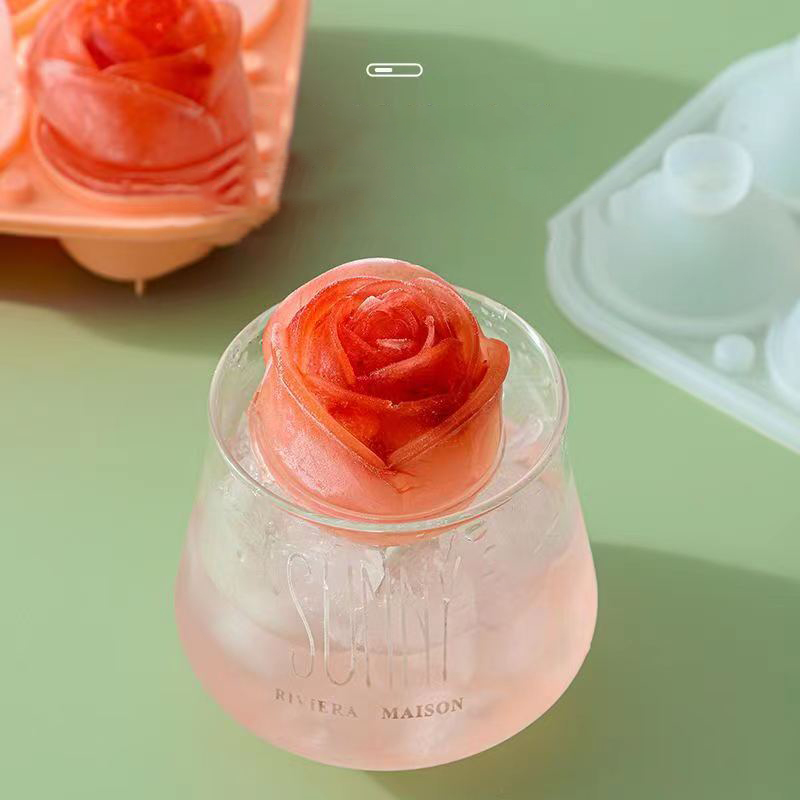 Moules à glace Rose 3D, 4 trou - Kitchen Appliances Holder avis et prix