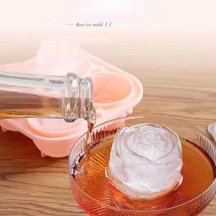 Moules à glace Rose 3D, 4 trou - Kitchen Appliances Holder avis et prix