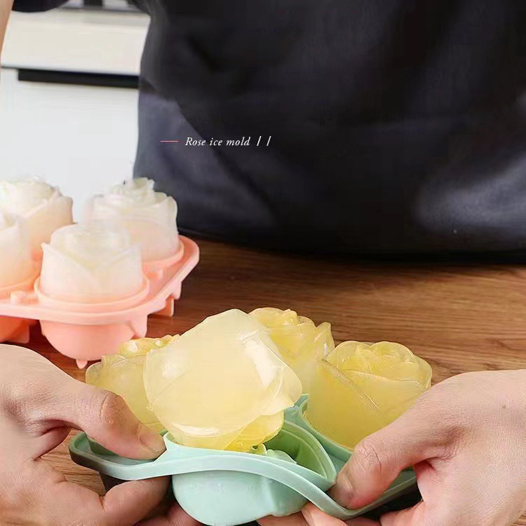 Moules à glace Rose 3D, 4 trou - Kitchen Appliances Holder avis et prix