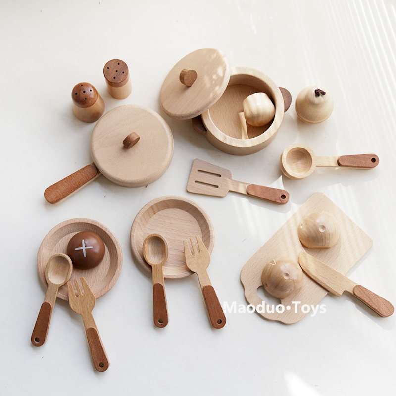 Jeu de cuisine en bois de hêtr - Kitchen Appliances Cooking avis et prix