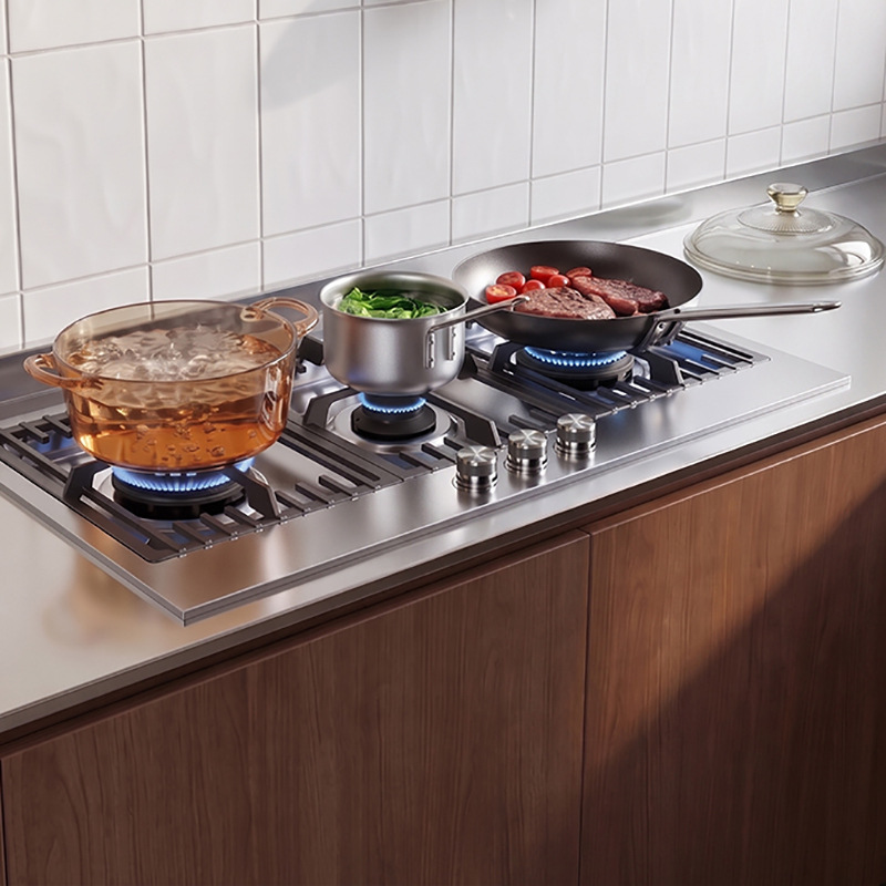 Cuisinière à gaz en acier inox - Kitchen Appliances Built In avis et prix